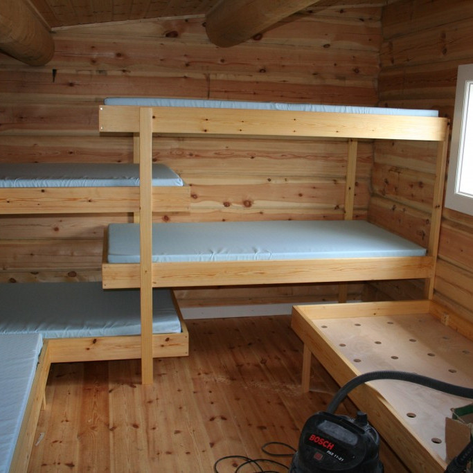 Svefnrými inn af mataraðstöðu