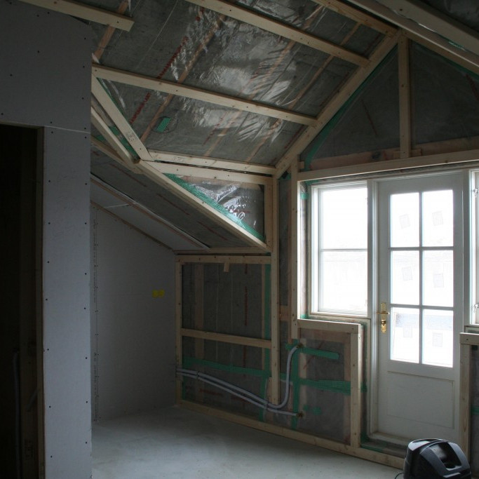 Herbergi á annari hæð spítalans