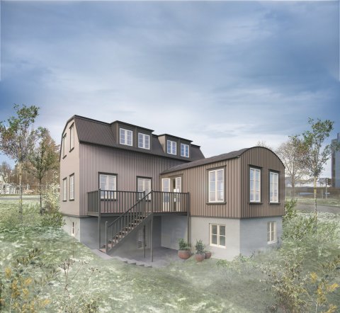 Flutningur húss að Starahaga