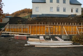 Uppsláttur fyrir vegg