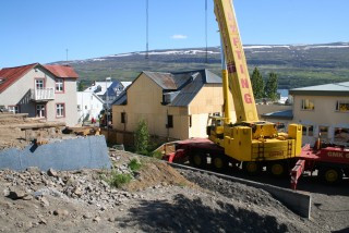 Apótekið komið á flutningavagn